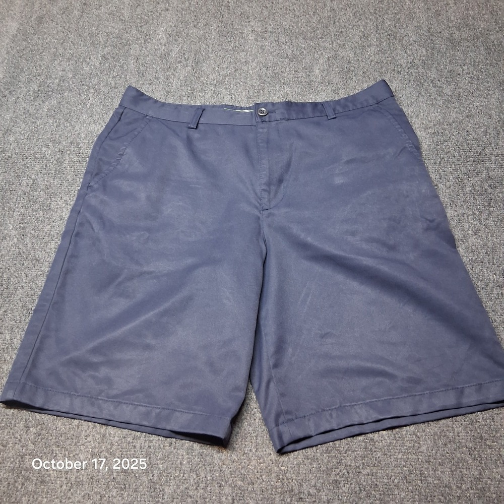 IZOD‎ Golf Shorts Men 34 Blue Classic Chino Summer Wear Outdoor 9" Inseam
